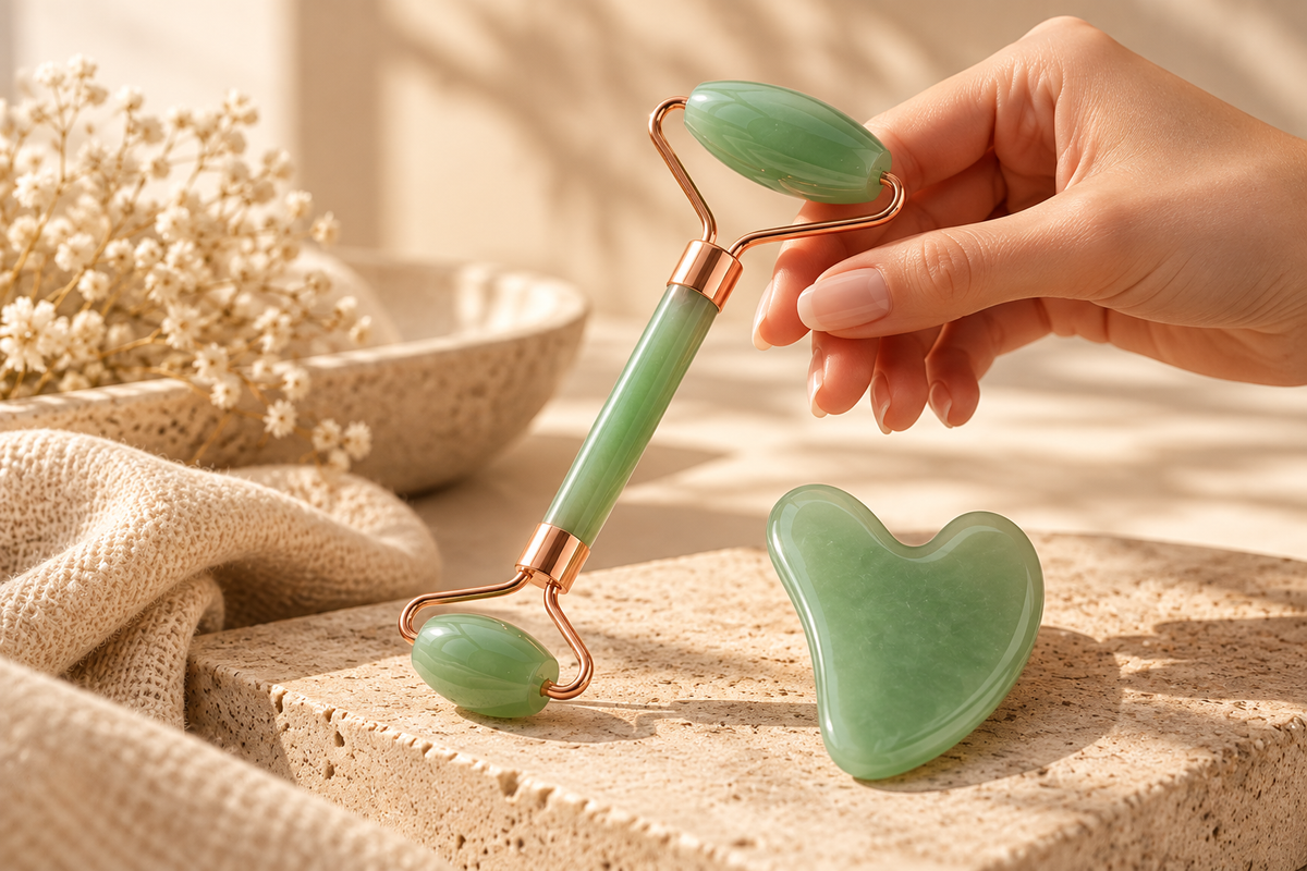Gua Sha Board 2PCS Massage Stone For Facial Body Skincare Roller Scraping Massager Natural Resin Facial Lifting Scraper Neck Anti Wrinkle Massager Tool