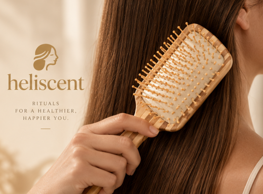 Natural bamboo scalp massage comb