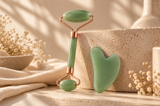 Gua Sha Board 2PCS Massage Stone For Facial Body Skincare Roller Scraping Massager Natural Resin Facial Lifting Scraper Neck Anti Wrinkle Massager Tool