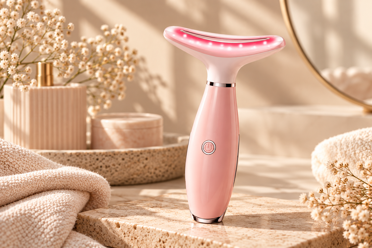 Skin Care Neck Face Massage Tool With Thermals, 3-in-1 Facial Massager