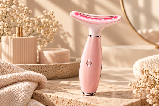 Skin Care Neck Face Massage Tool With Thermals, 3-in-1 Facial Massager