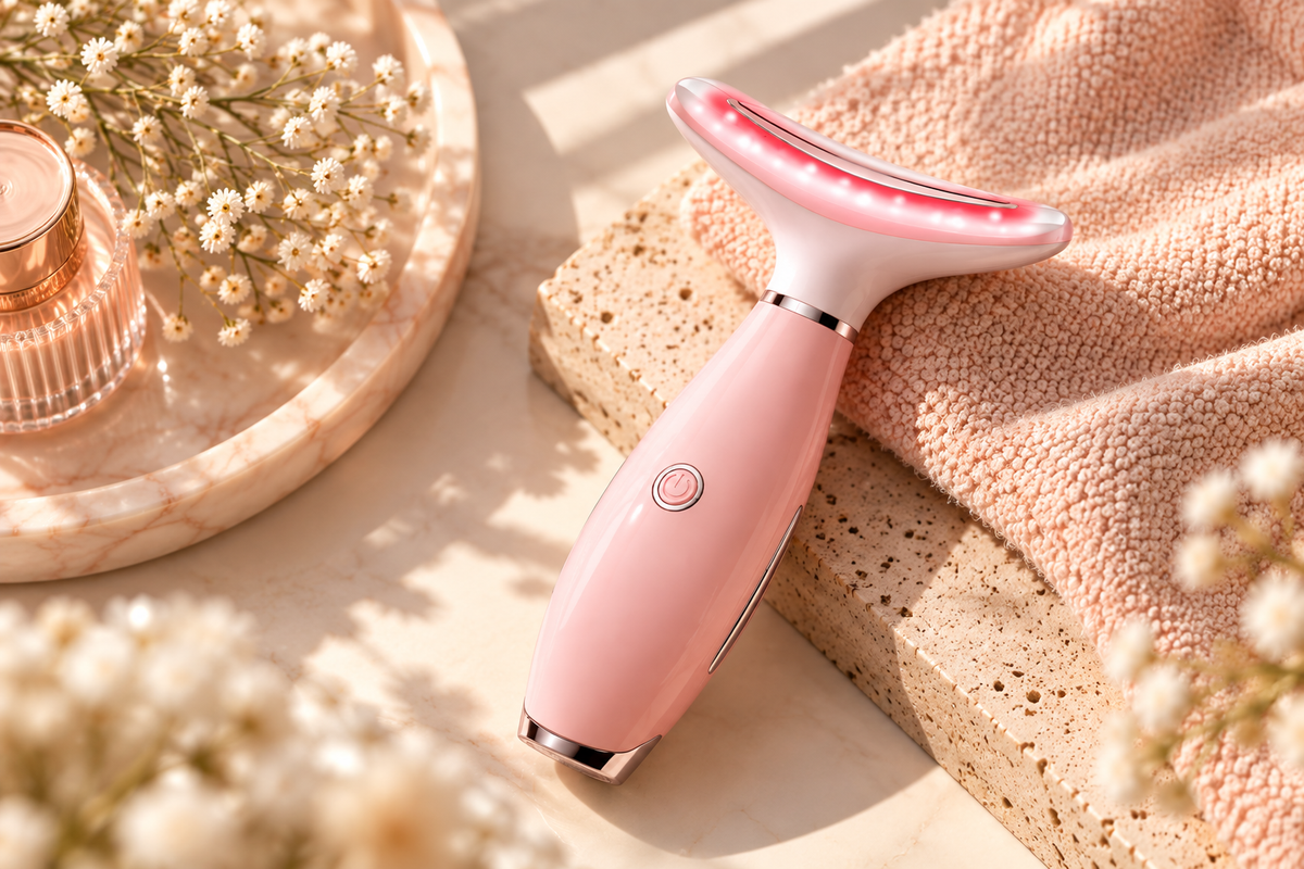 Skin Care Neck Face Massage Tool With Thermals, 3-in-1 Facial Massager