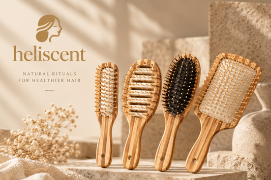 Natural bamboo scalp massage comb